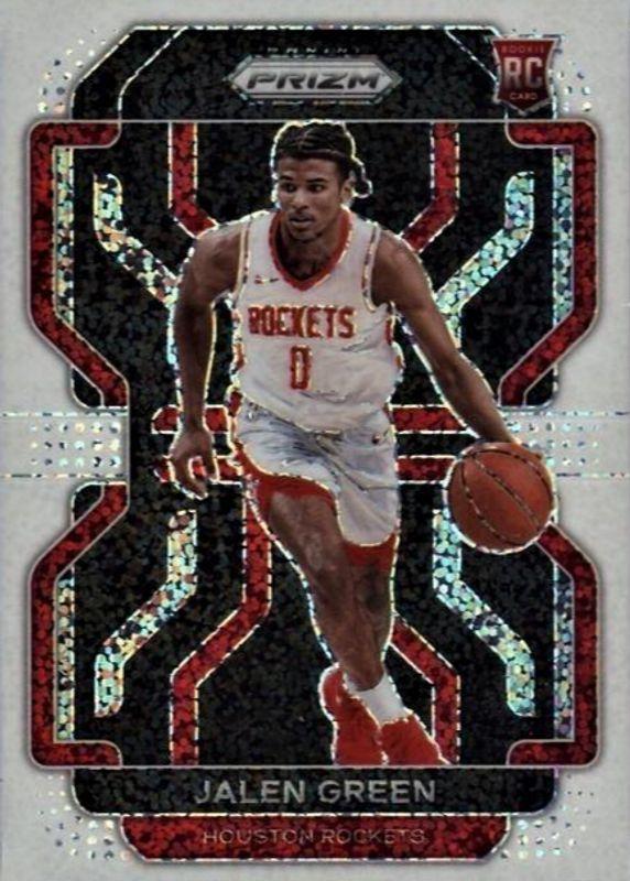 Jalen Green [White Sparkle Prizm] #306 Basketball Cards 2021 Panini Prizm