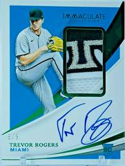 Trevor Rogers [Patch Autograph Green] #158 Baseball Cards 2021 Panini Immaculate Collection Prices