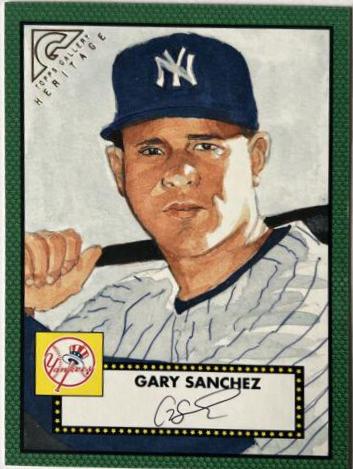 Gary Sanchez [Green] #H-24 Baseball Cards 2018 Topps Gallery Heritage