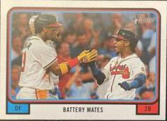 Ozzie Albies, Ronald Acuna Jr. #CC-6 Baseball Cards 2022 Topps Heritage Combo Cards Prices