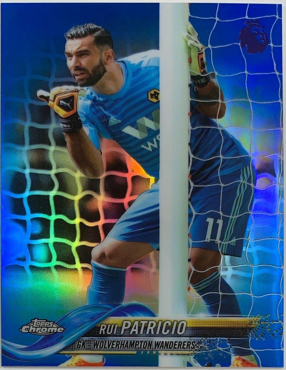 Rui Patricio [Blue Refractor] #35 Soccer Cards 2018 Topps Chrome Premier League