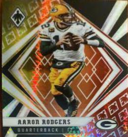 Aaron Rodgers [Fire Burst] #19 Football Cards 2020 Panini Phoenix