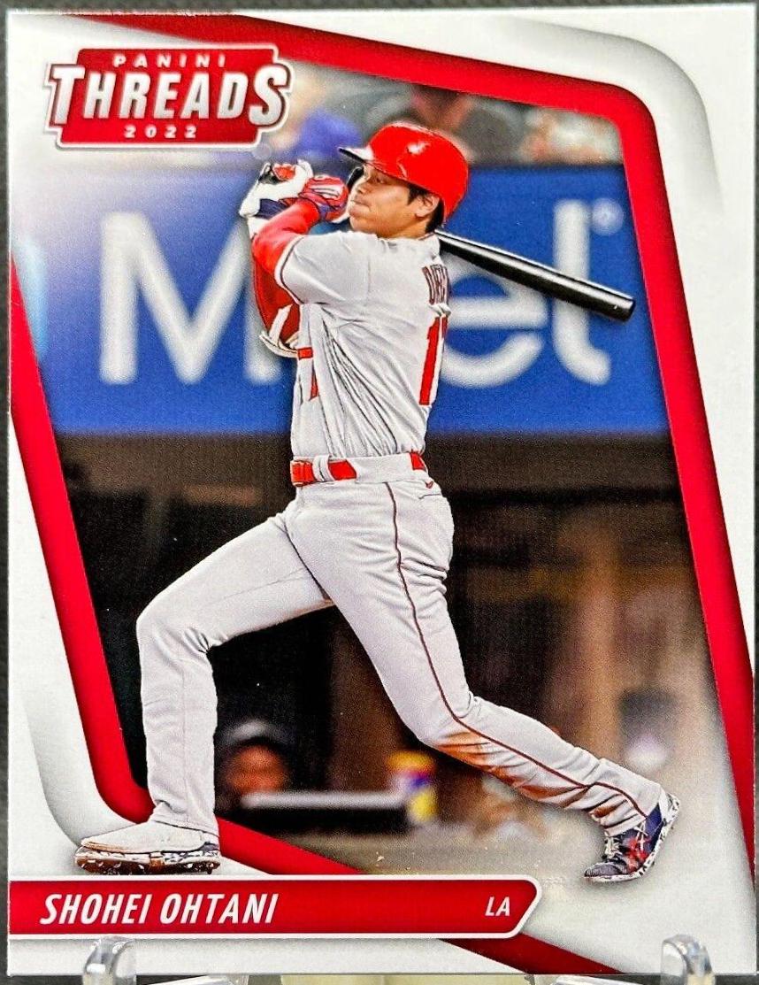 Shohei Ohtani 18 Prices 2022 Panini Chronicles Threads Baseball Cards