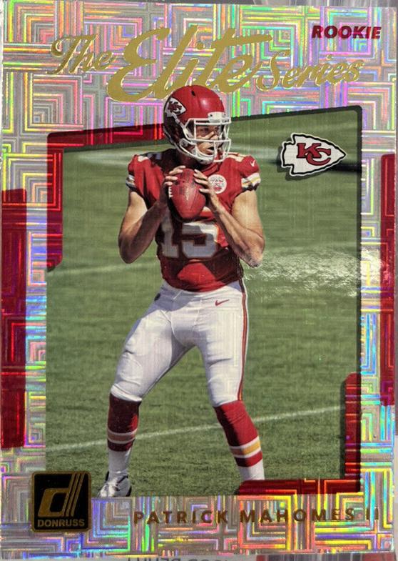 Patrick Mahomes 2017 Donruss The Elite Series Rookie top no. 7