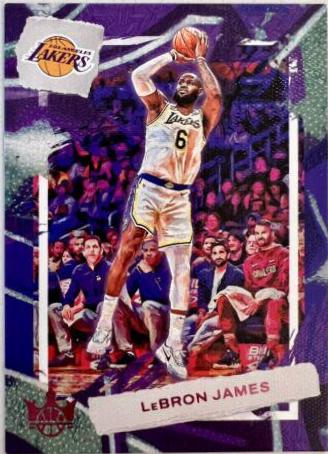 LeBron James [Pink] #35 Basketball Cards 2022 Panini Court Kings