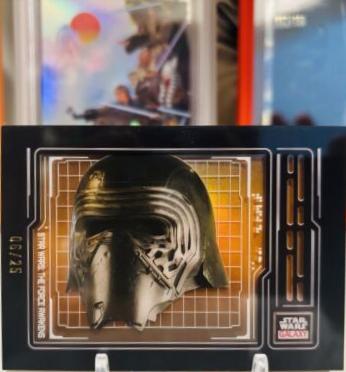 Kylo Ren Helmet  [Orange Refractor] #AS-9 Star Wars 2024 Topps Chrome Galaxy Armor Shadowbox