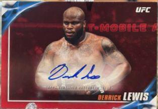 Derrick Lewis [Red] #KA-DL Ufc Cards 2019 Topps UFC Knockout Autographs