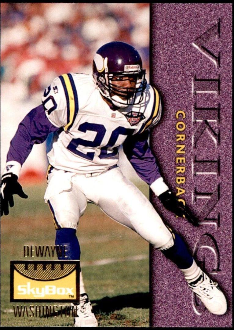 Dewayne Washington #75 Football Cards 1995 Skybox Premium