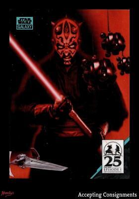 Darth Maul's Assets [Aqua Refractor] #AM-4 Star Wars 2024 Topps Chrome Galaxy Art of Darth Maul