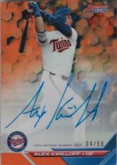 Alex Kirilloff [Orange Refractor] #B16-AK Baseball Cards 2016 Bowman's Best of 2016 Autograph Prices