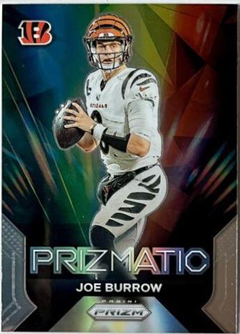 Joe Burrow #9 Football Cards 2023 Panini Prizm Prizmatic