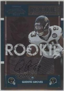 Quentin Groves [Autograph] #186 Football Cards 2008 Playoff Contenders