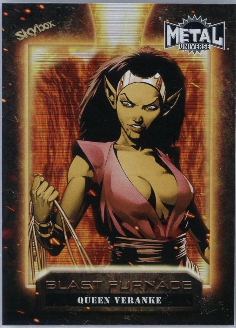 Queen Veranke #BF-7 2024 SkyBox Metal Universe Avengers Blast Furnace