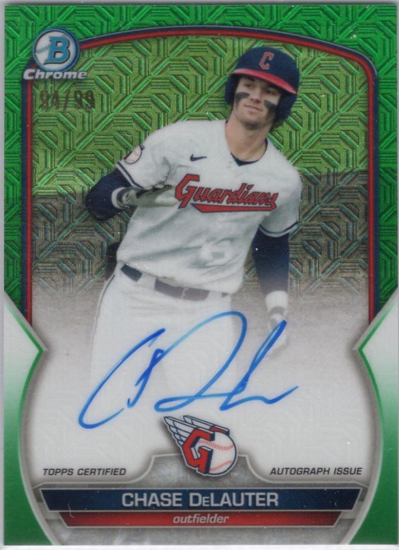 Chase Davis [Green Mojo Refractor] BMACD Prices 2024 Bowman Chrome