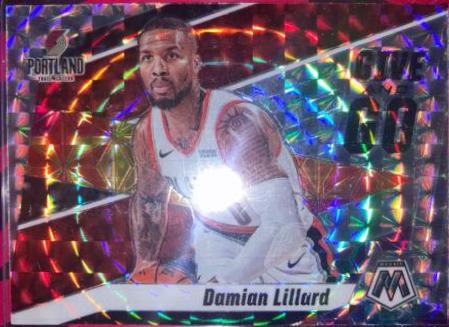 Damian Lillard [Mosaic] #7 Basketball Cards 2019 Panini Mosaic Give and Go