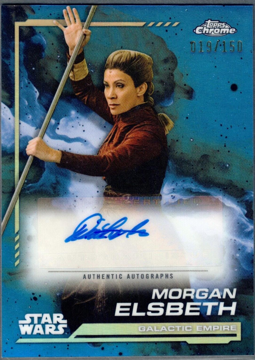 Diana Lee Inosanto as Morgan Elsbeth [Skywalker Blue Refractor] #AU-DI Star Wars 2024 Topps Chrome Autograph