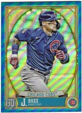 Javier Baez [Blue Refractor] #173 Baseball Cards 2021 Topps Gypsy Queen Chrome Box Toppers