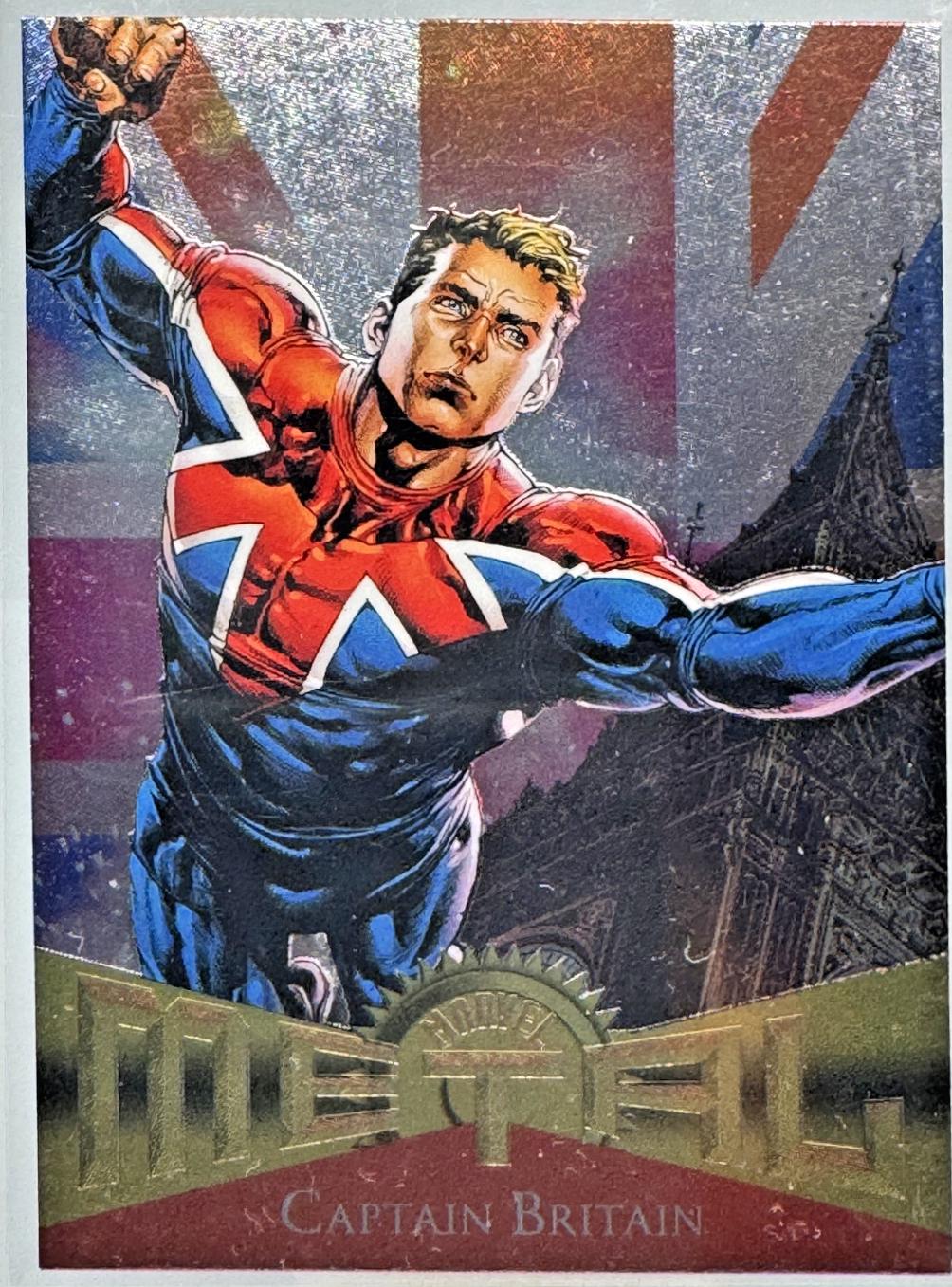 Captain Britain #R-16 2024 SkyBox Metal Universe Avengers Retro