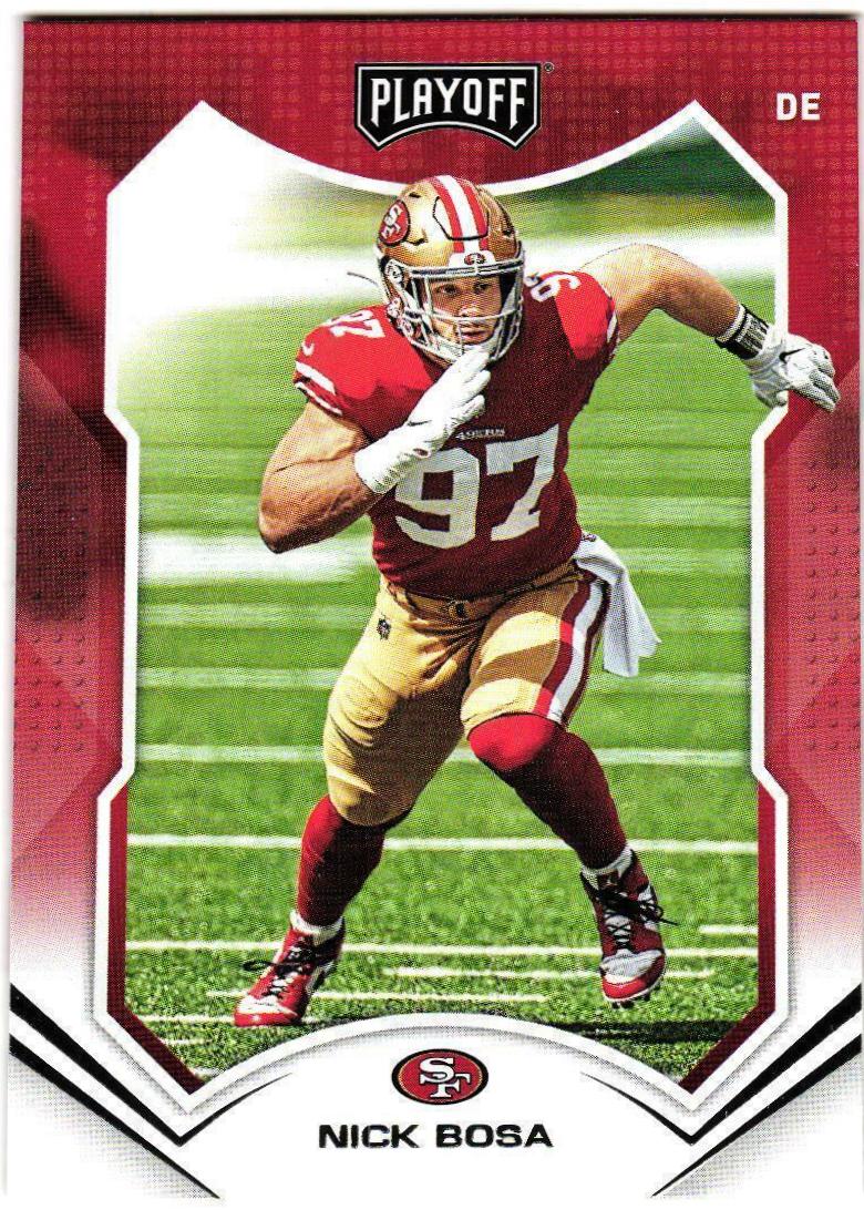 Nick Bosa 192 Prices 2021 Panini Playoff Football Cards