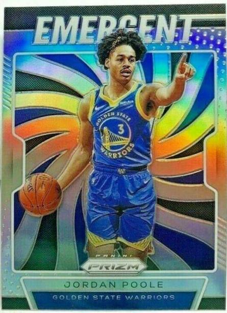 JORDAN POOLE 2019 Panini Prizm Silver Prizm RC PSA sold 9 GOLDEN STATE WARRIORS