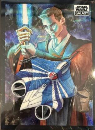 Anakin Skywalker [Wave Refractor] #100 Star Wars 2022 Topps Galaxy Chrome