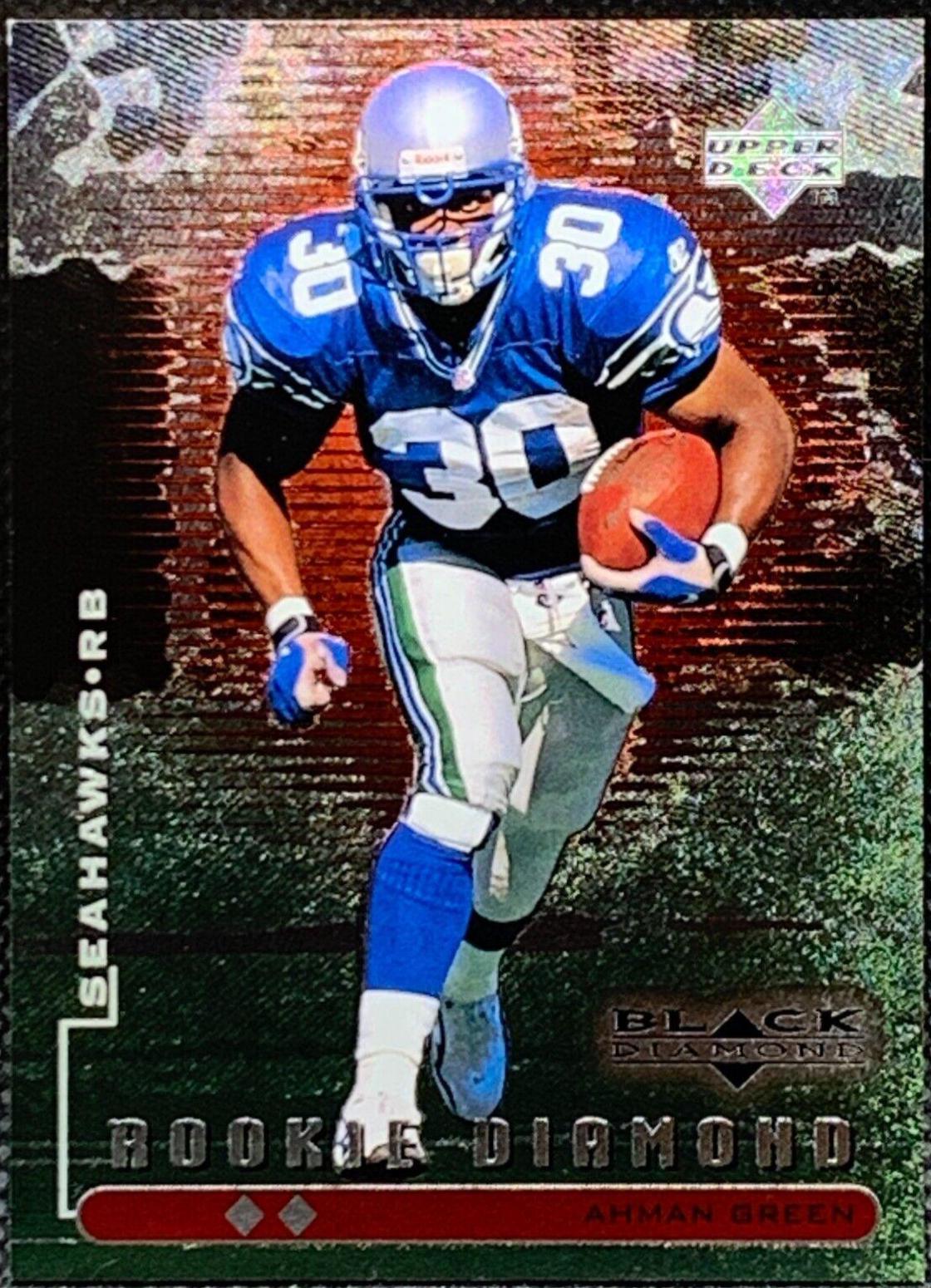 Ahman Green [Double] #109 Football Cards 1998 Upper Deck Black Diamond Rookies