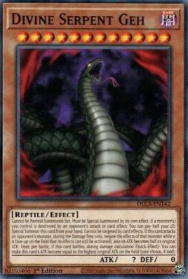 Divine Serpent Geh DLCS-EN142 YuGiOh Dragons of Legend: The Complete Series