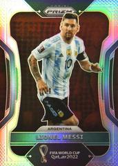 Lionel Messi 2022 high quality FIFA Road to Qatar Silver Prizm #7