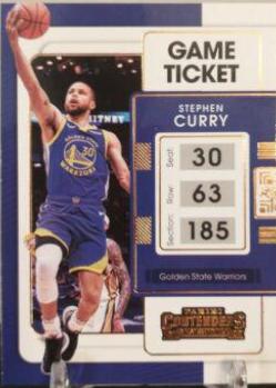 Stephen Curry #10 Basketball Cards 2021 Panini Contenders