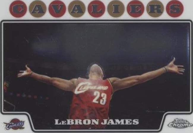 2008 topps 2024 lebron james chalk toss #23 jersey # match