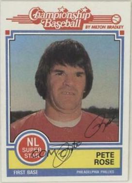 Pete Rose Baseball Cards 1984 Milton Bradley