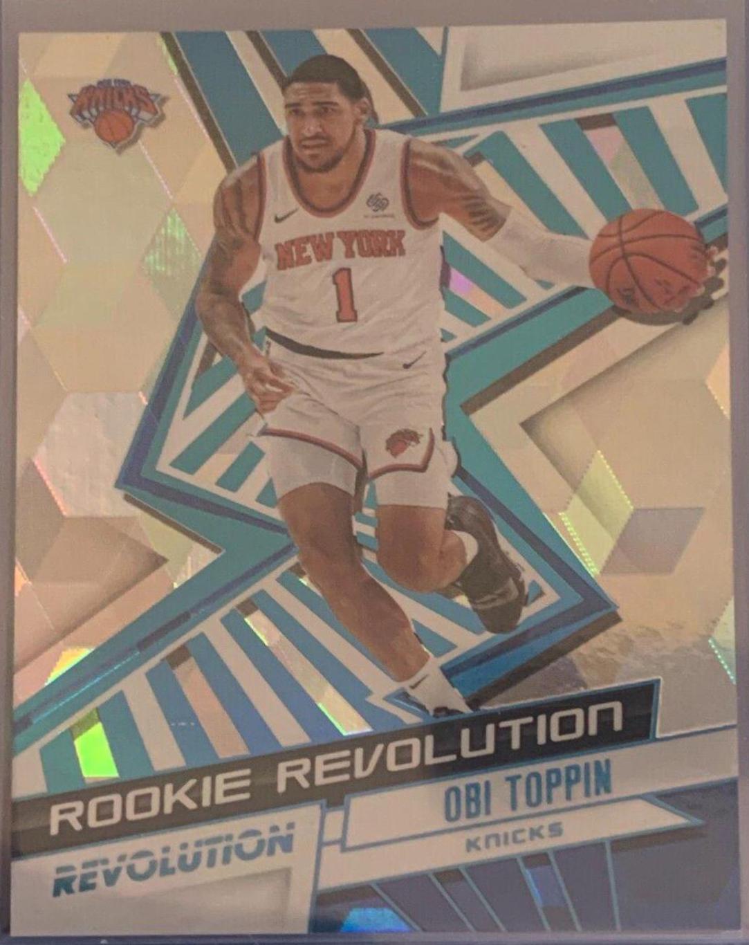 Obi Toppin [Cubic] #1 Basketball Cards 2020 Panini Revolution Rookie