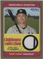 Giancarlo Stanton [Gold] #CCR-GSN Baseball Cards 2023 Topps Heritage Clubhouse Collection Relics Prices