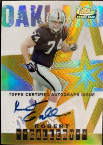 Robert Gallery [Autograph Gold Refractor] #133 Football Cards 2004 Topps Finest