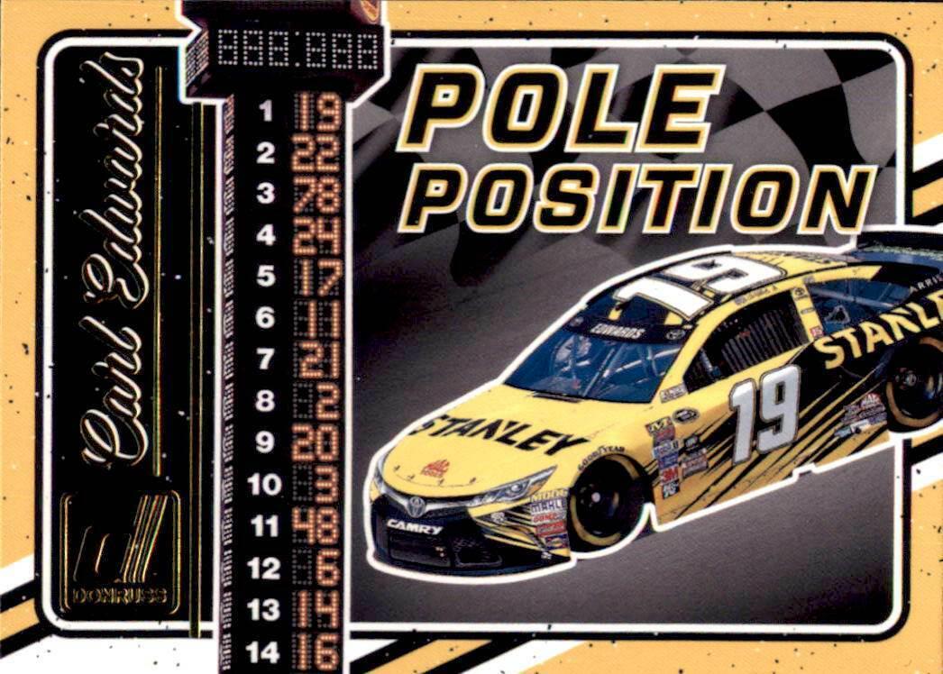 Carl Edwards #PP1 Racing Cards 2017 Panini Donruss Nascar Pole Position