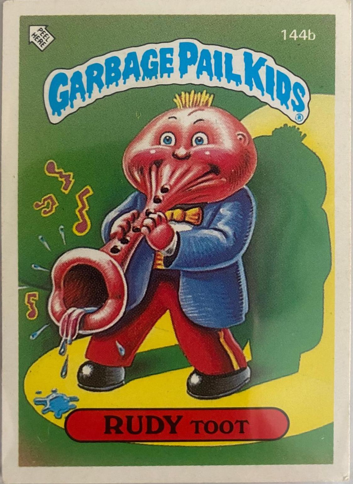 Rudy Toot #144B Garbage Pail Kids 1986 Mini