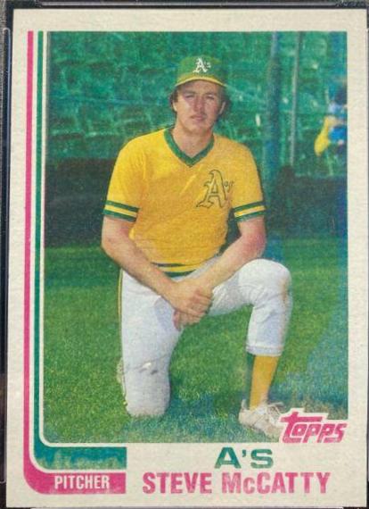 Steve McCatty [Blackless] #113 Baseball Cards 1982 Topps