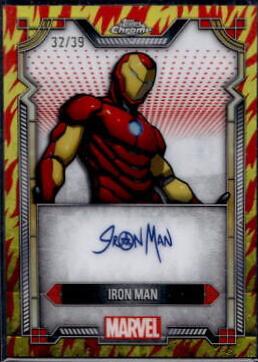 Iron Man [Human Torch Refractor] #MI-3 Marvel 2024 Topps Chrome Character Autograph