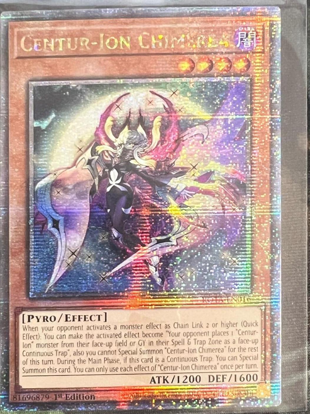 Centur-Ion Chimerea [Quarter Century Secret Rare] ROTA-EN016 YuGiOh Rage of the Abyss