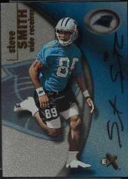 Steve Smith [Autograph] #137 Football Cards 2001 Fleer E X