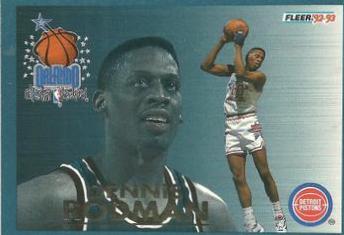 Dennis Rodman #10 Basketball Cards 1992 Fleer All-Stars