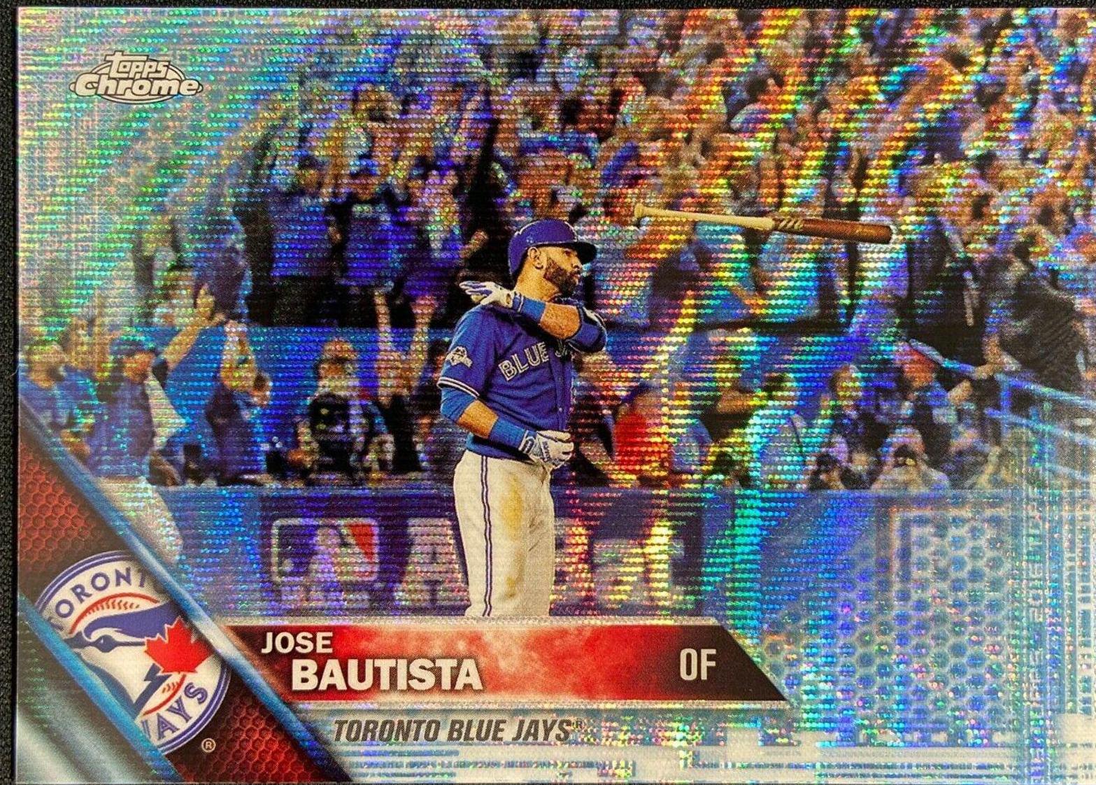 Jose Bautista [Blue Wave Refractor] #191 Baseball Cards 2016 Topps Chrome