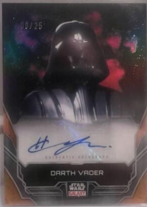 Hayden Christensen as Darth Vader [Orange Refractor] #A-HC Star Wars 2024 Topps Chrome Galaxy Autograph