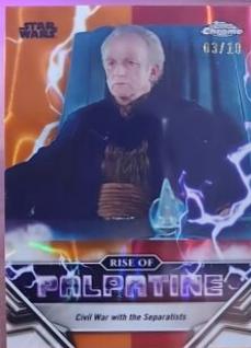 Civil War with the Separatists [Mustafar Lava Refractor] #RP-4 Star Wars 2024 Topps Chrome The Rise of Palpatine