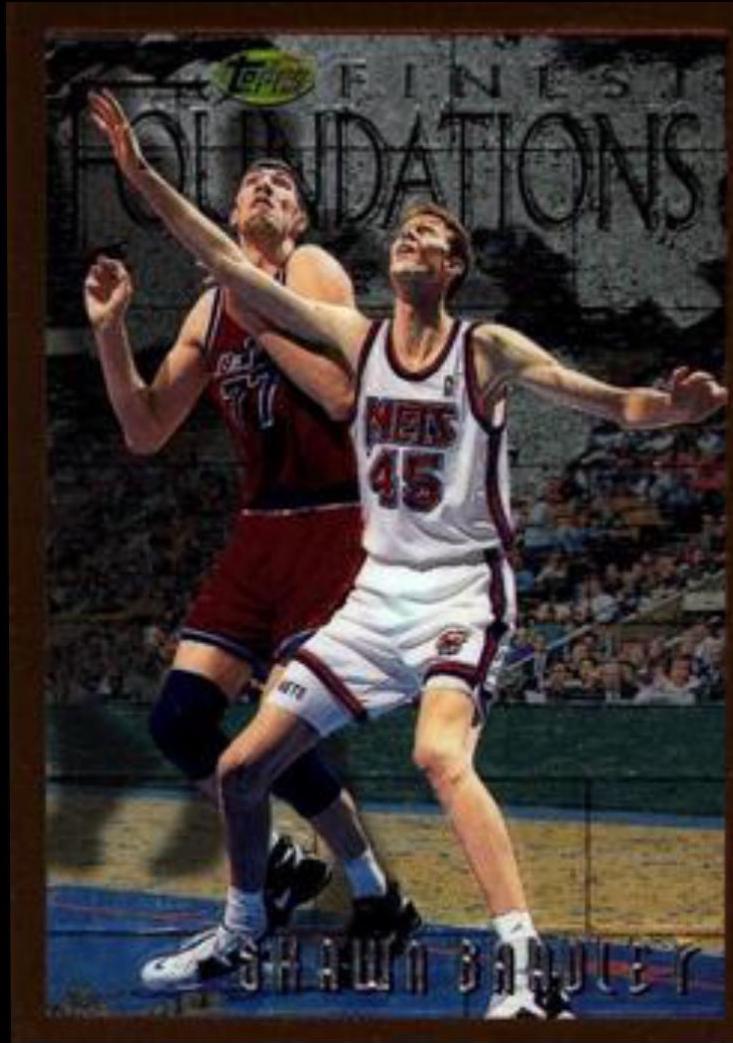 Shawn Bradley [w Coating] #174 Basketball Cards 1996 Finest