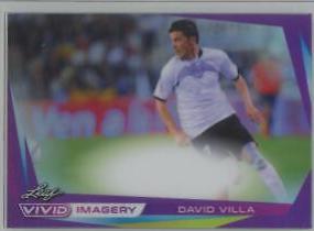 David Villa [Purple] #VI-DV1 Soccer Cards 2022 Leaf Vivid Imagery