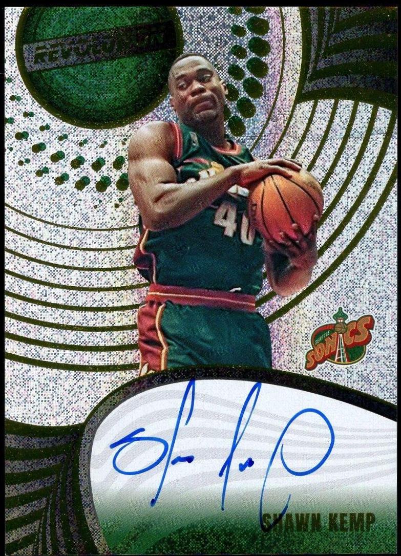 Shawn Kemp #39 Basketball Cards 2023 Panini Revolution Autograph