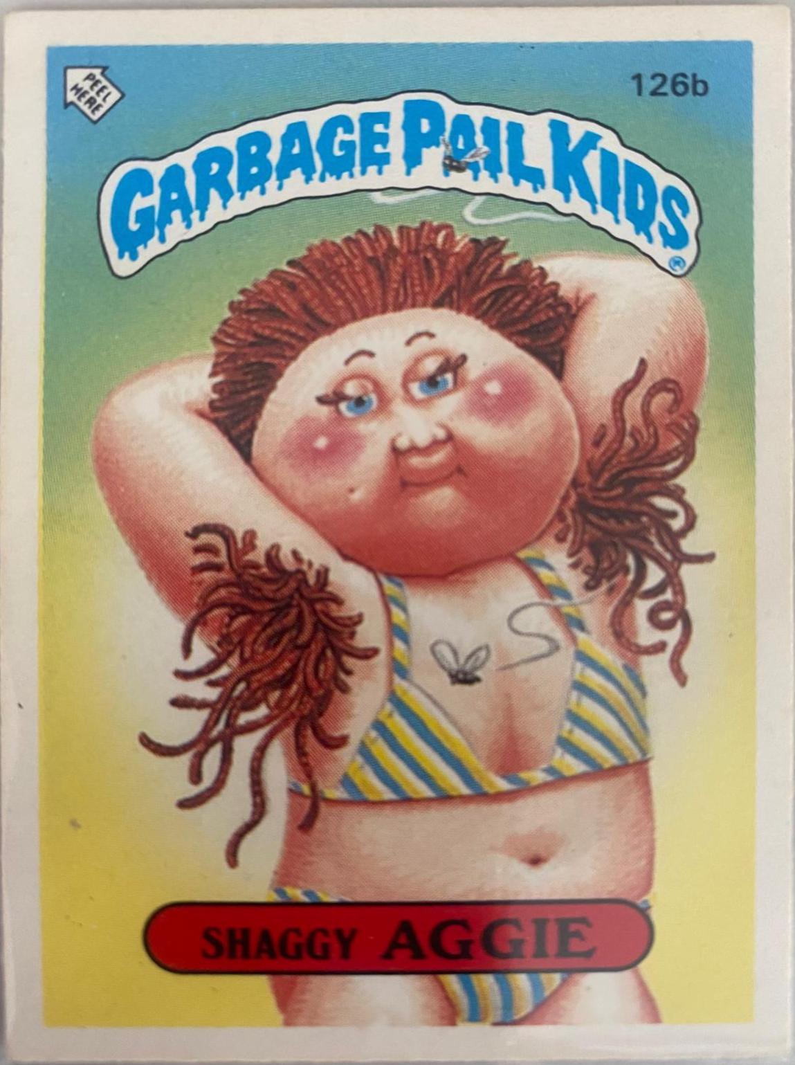 Shaggy Aggie #126B Garbage Pail Kids 1986 Mini