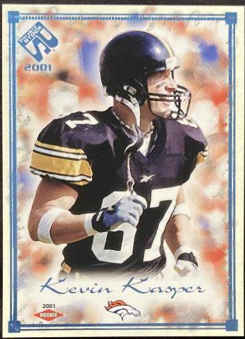 Kevin Kasper [Blue Framed] #124 Football Cards 2001 Pacific Private Stock