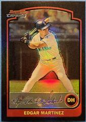 Edgar Martinez [Gold Refractor] #23 Baseball Cards 2003 Bowman Chrome Prices